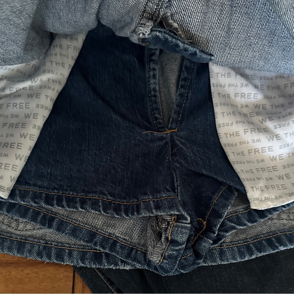 We The Free Blue Denim Mini Skirt - Picture 5 of 5